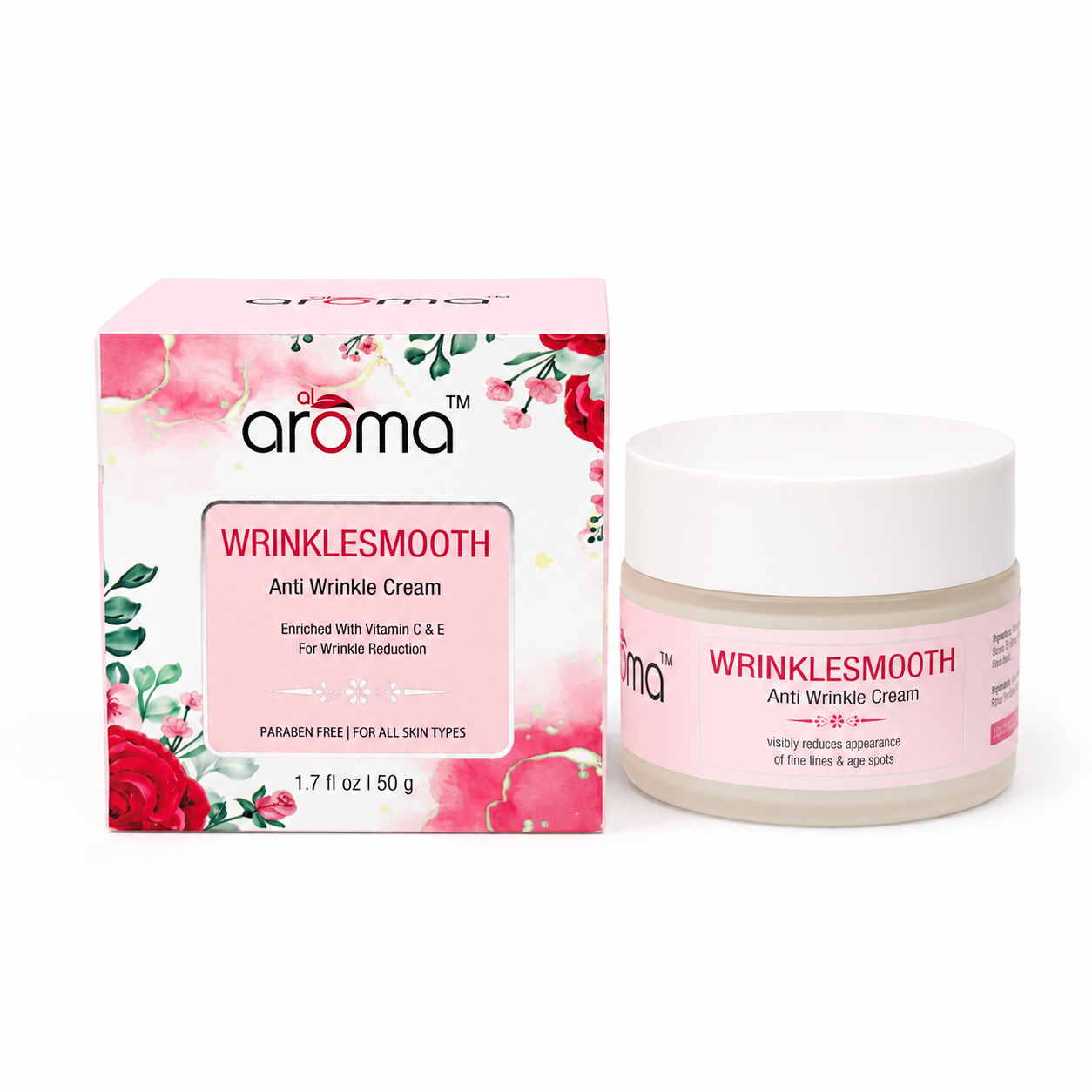 Wrinkle Smooth Anti-Wrinkle Cream – Firming & Age-Defying Cream with Retinol & Collagen Boosters