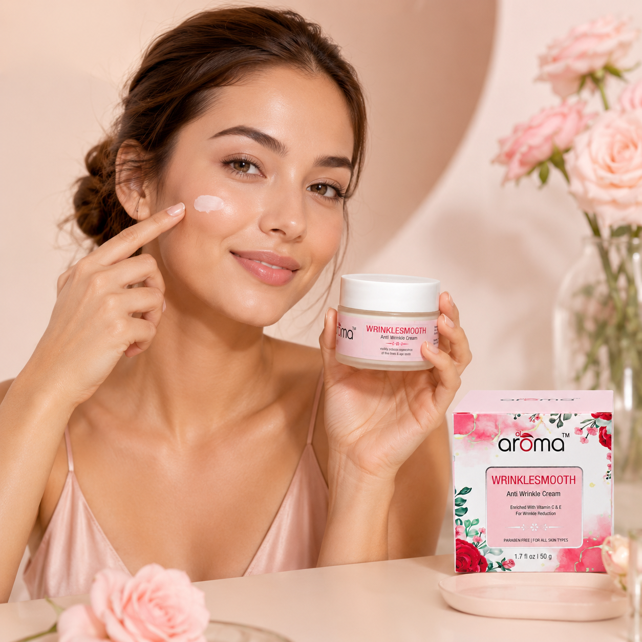 Wrinkle Smooth Anti-Wrinkle Cream – Firming & Age-Defying Cream with Retinol & Collagen Boosters