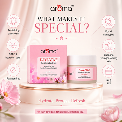 Day Active Revitalizing Cream With SPF 25 – Daily Moisturizer with Sun Protection & Skin Brightening