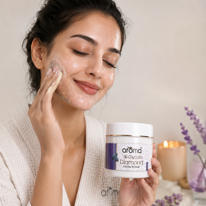 Glycolic Diamond Facial Scrub – Exfoliating & Brightening Face Scrub for Smooth, Polished & Radiant-Looking Skin