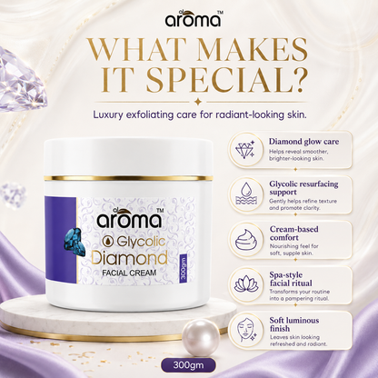 Glycolic Diamond Facial Cream – Advanced Brightening & Skin Renewal Formula