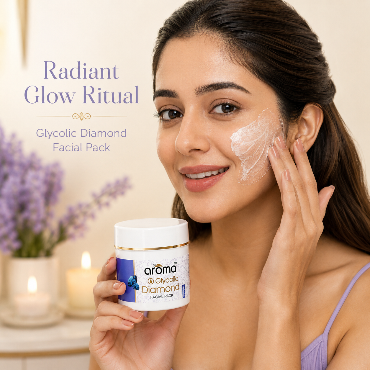 Glycolic Diamond Facial Pack – Advanced Exfoliating & Radiance Boost Formula