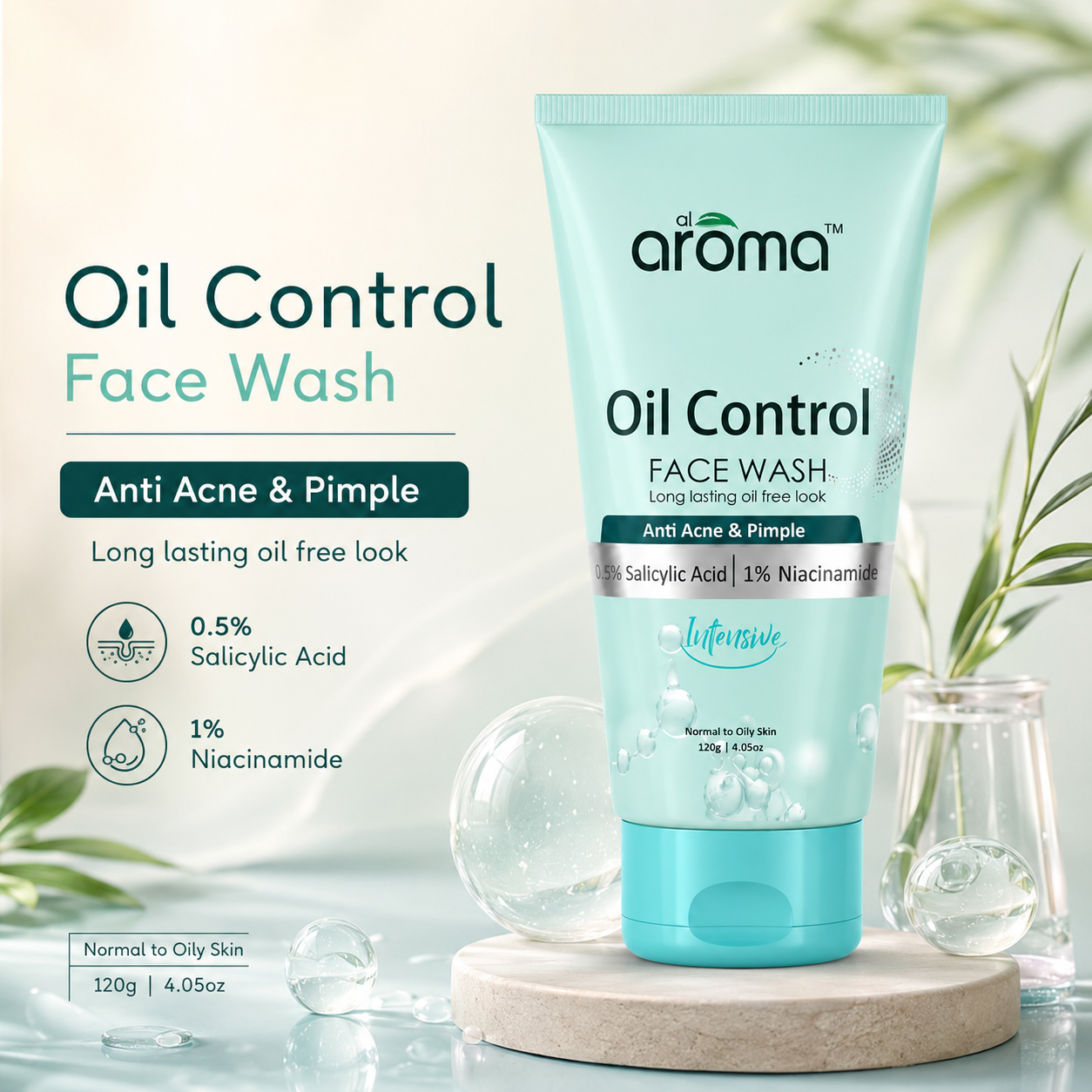 Oil Control Face Wash – Deep Cleansing Formula for Oily & Acne-Prone Skin