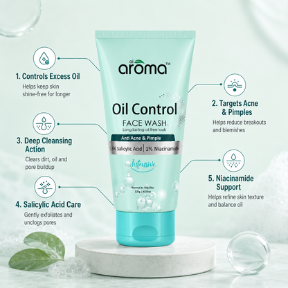 Oil Control Face Wash – Deep Cleansing Formula for Oily & Acne-Prone Skin