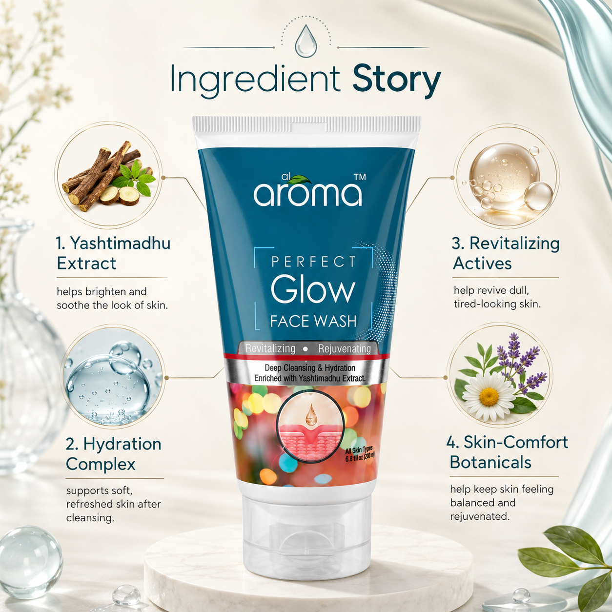 Perfect Glow Face Wash – Radiance-Boosting Daily Cleanser for Bright, Healthy Skin