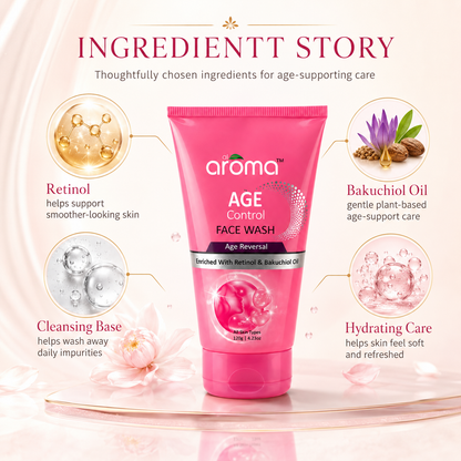 Age Control Face Wash – Anti-Aging Cleanser for Youthful & Firm Skin