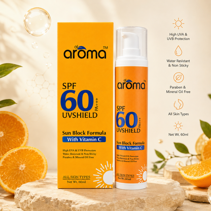 SPF 60 PA+++ Sunscreen Lotion – High Protection Formula for Intense Sun Exposure