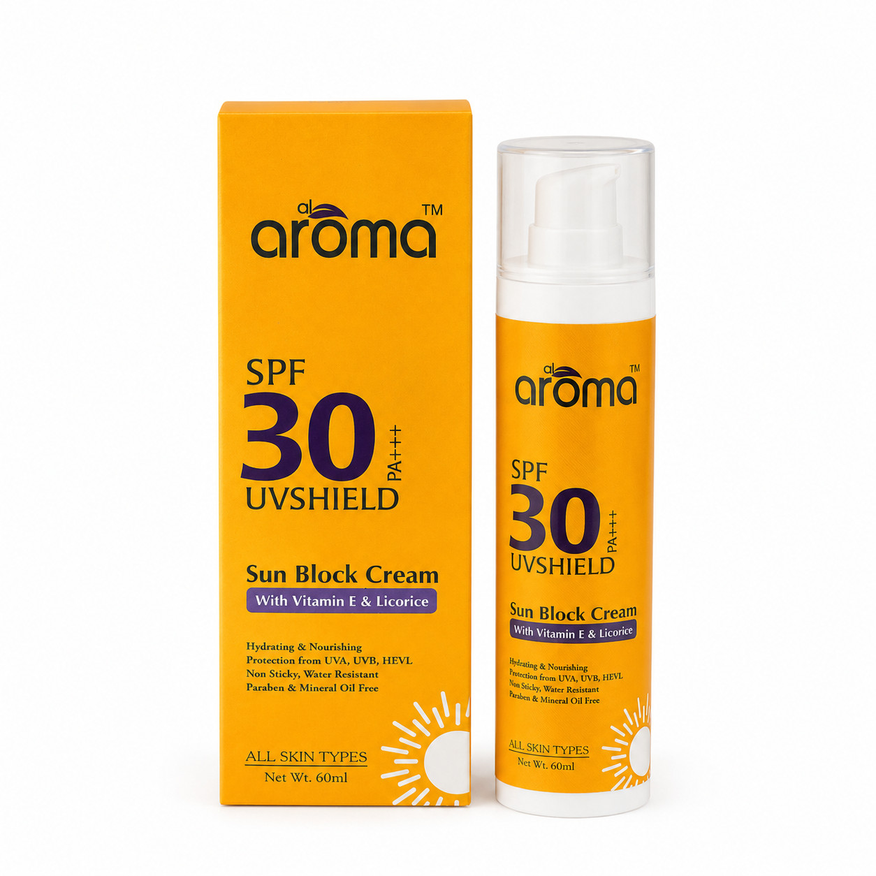 SPF 30 PA+++ Sun Block Lotion – Broad Spectrum UV Protection