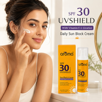 SPF 30 PA+++ Sun Block Lotion – Broad Spectrum UV Protection
