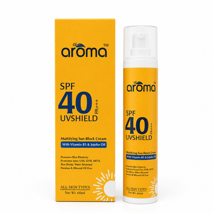 SPF 40 Mattifying Sunscreen Lotion – Broad Spectrum UV Protection with Oil Control Finish