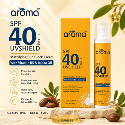 SPF 40 Mattifying Sunscreen Lotion – Broad Spectrum UV Protection with Oil Control Finish