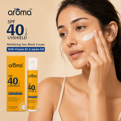 SPF 40 Mattifying Sunscreen Lotion – Broad Spectrum UV Protection with Oil Control Finish