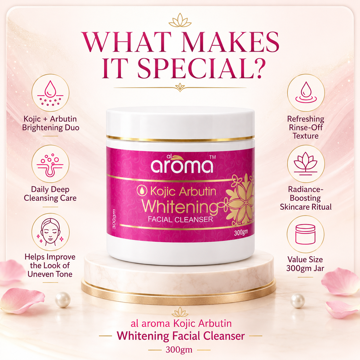 Kojic Arbutin Facial Cleanser – Brightening & Pigmentation Care Face Cleanser