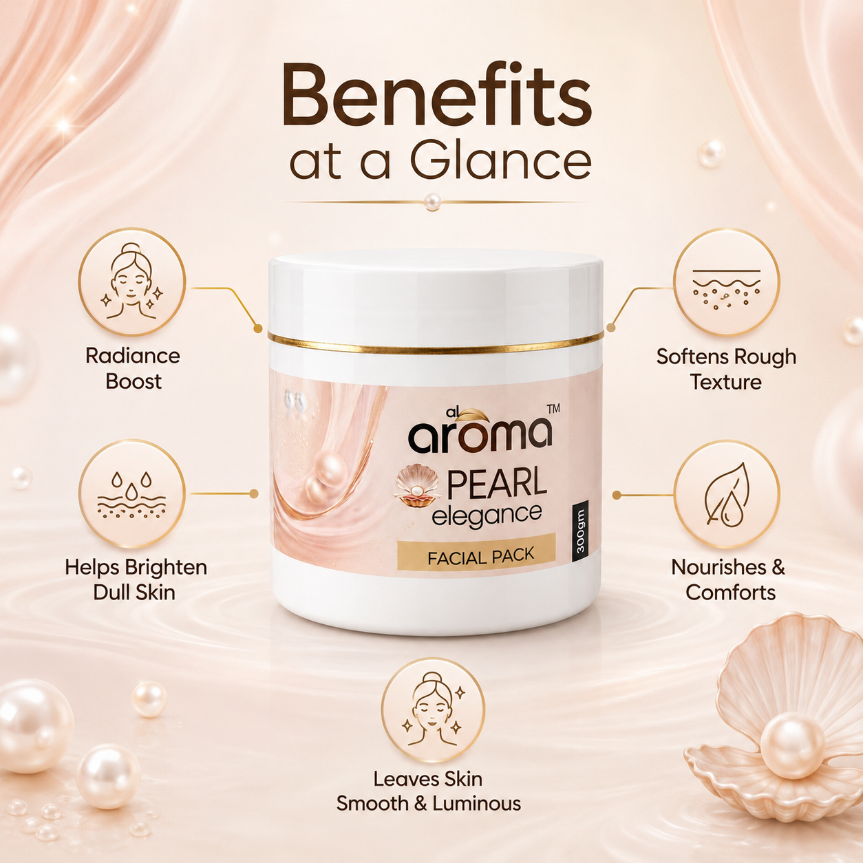 Pearl Elegance Facial Pack – Luxurious Brightening & Radiance Therapy