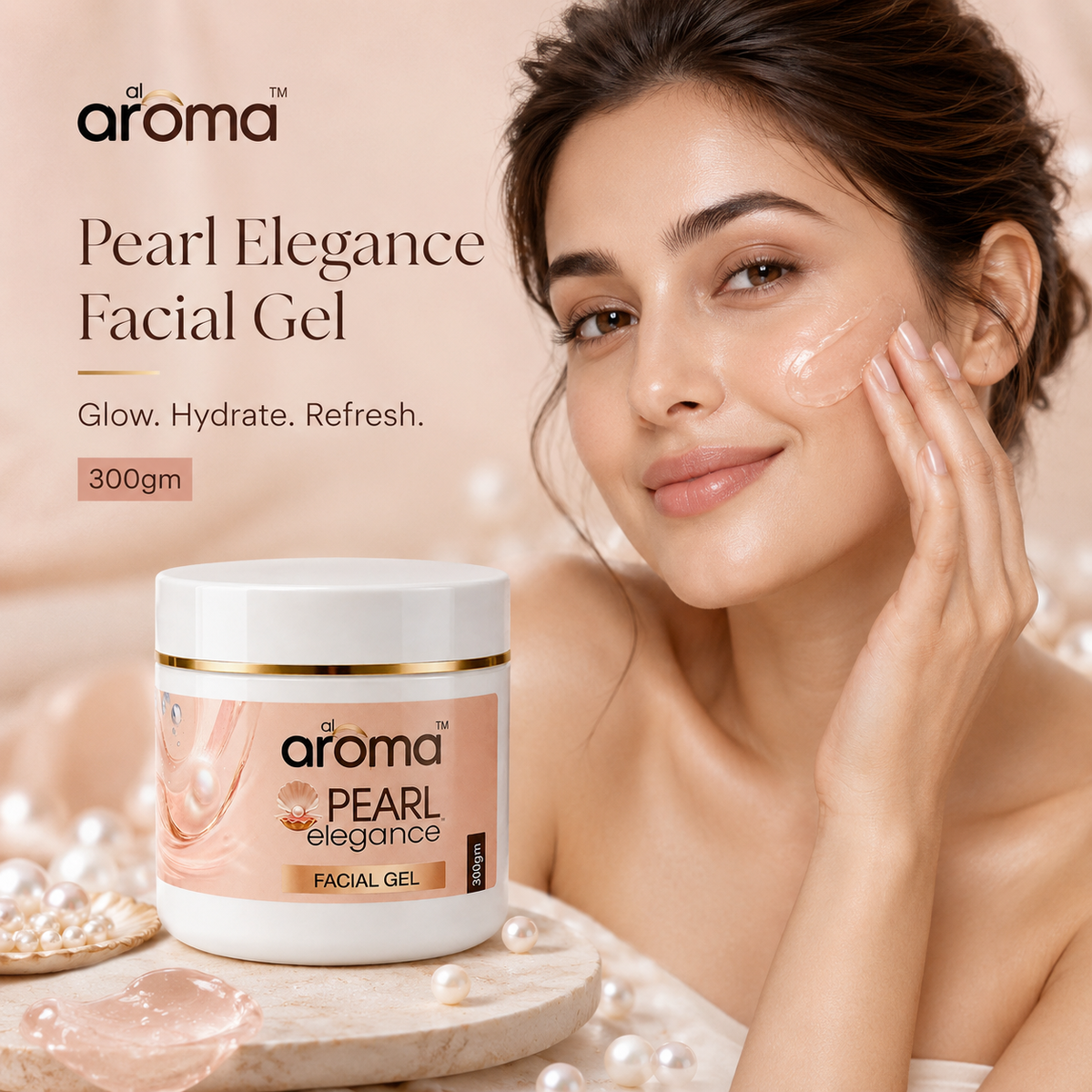 Pearl Elegance Facial Gel – Hydrating & Radiance-Boosting Facial Gel for Soft, Smooth & Luminous-Looking Skin