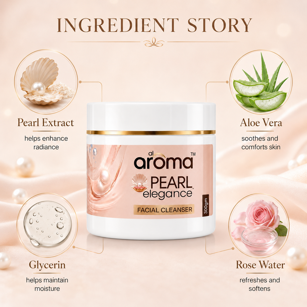 Pearl Elegance Facial Cleanser – Gentle Cleansing & Radiance-Boosting Face Cleanser for Soft, Smooth & Luminous-Looking Skin