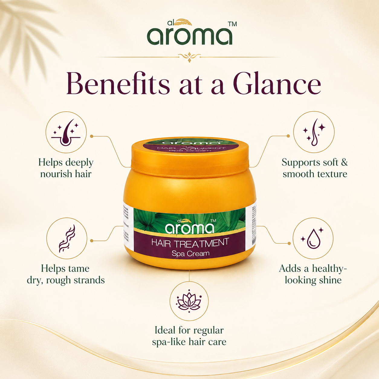 Hair Treatment Cream – Deep Repair & Nourishment for Damaged, Frizzy, and Chemically Treated Hair