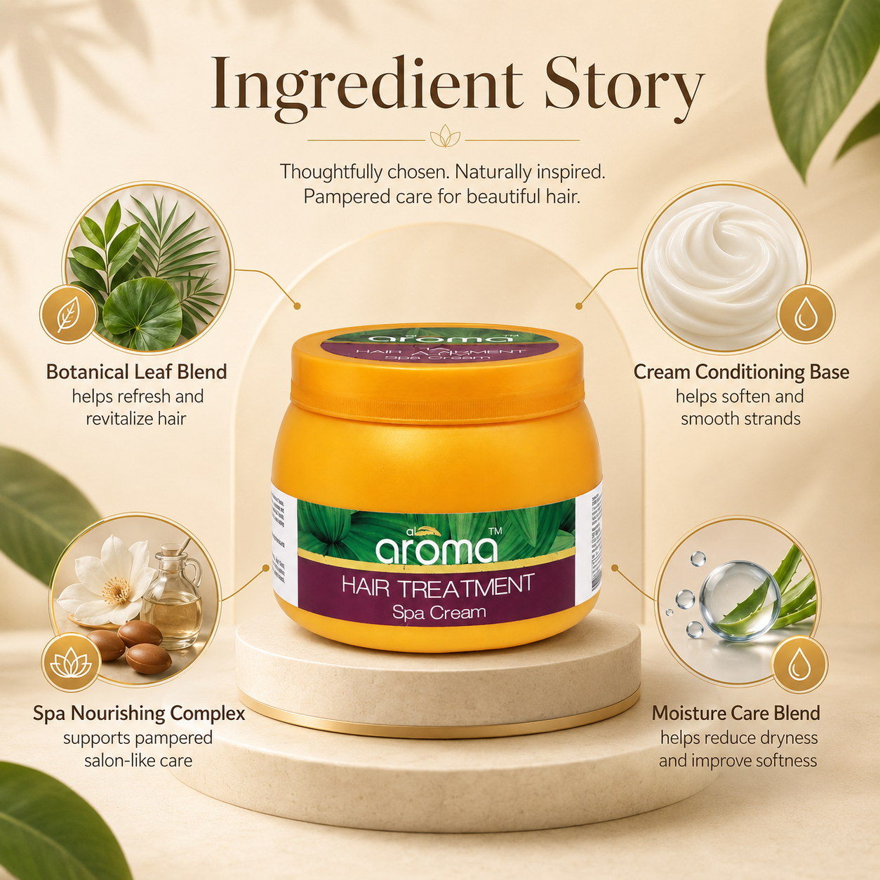 Hair Treatment Cream – Deep Repair & Nourishment for Damaged, Frizzy, and Chemically Treated Hair