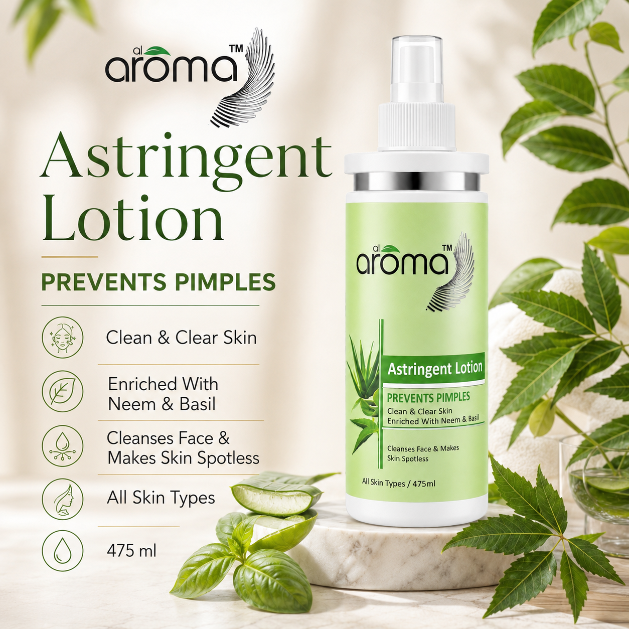 Astringent Lotion – Oil Control & Pore-Tightening Formula for Acne-Prone and Oily Skin