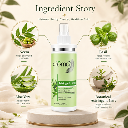 Astringent Lotion – Oil Control & Pore-Tightening Formula for Acne-Prone and Oily Skin