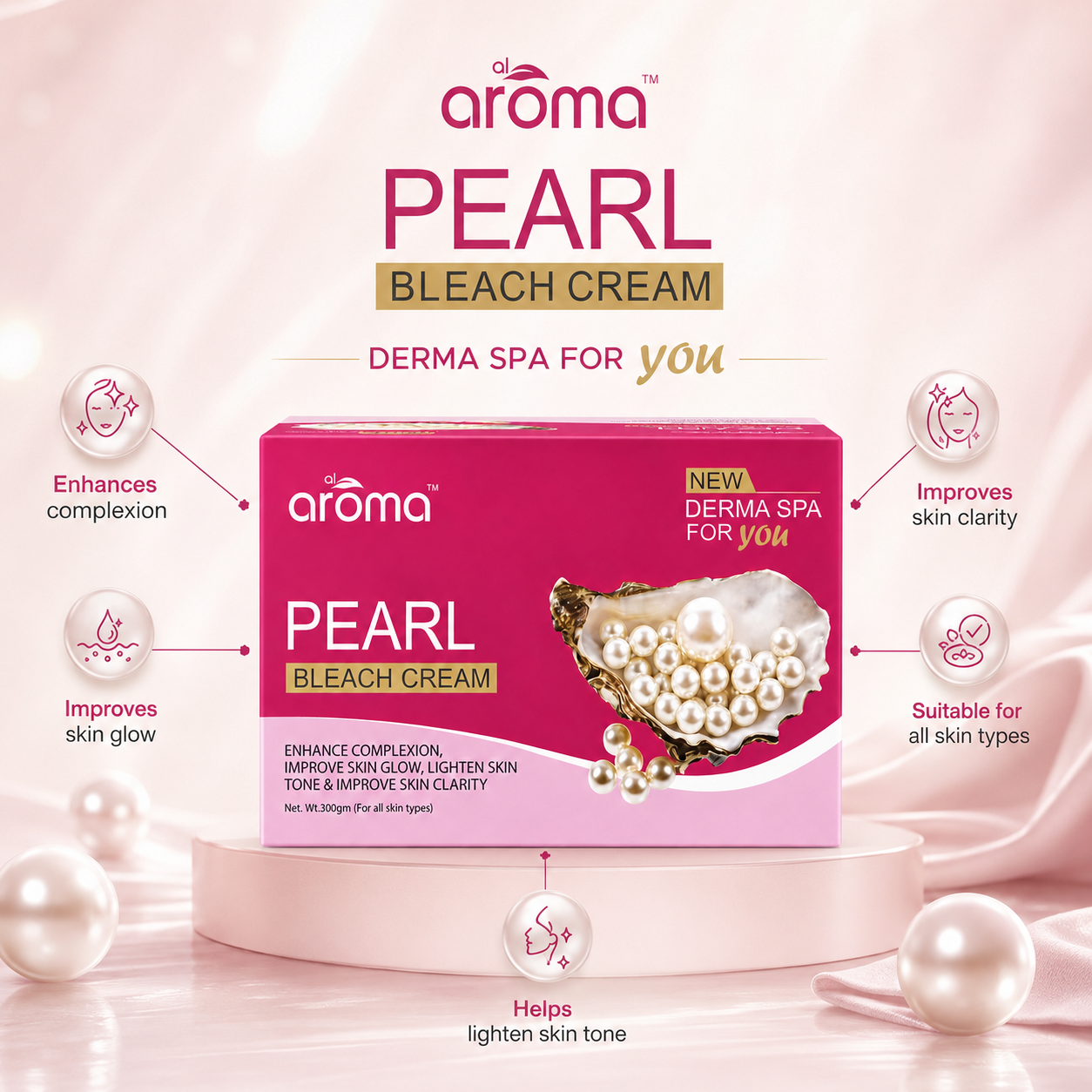 Pearl Bleach Cream – Instant Brightening & Pearl Glow Formula