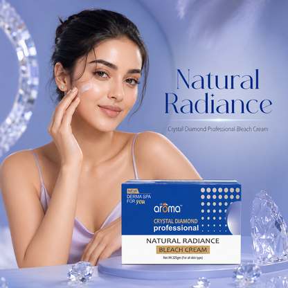 Crystal Diamond Bleach Cream – Instant Glow Bleach with Diamond Dust for Polished, Radiant Skin