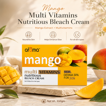 Mango Bleach Cream – Skin Brightening Bleach with Fruit Enzymes for Smooth & Glowing Complexion
