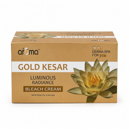 Gold Kesar Bleach Cream – Glow-Enhancing Bleach with Gold Dust & Saffron for Radiant Complexion