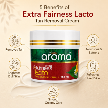 Lacto Tan Removal Cream – Gentle De-Tan Formula for Brighter, Even-Toned Skin