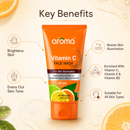 Vitamin C Face Wash – Brightening & Antioxidant Cleanser for Radiant Skin