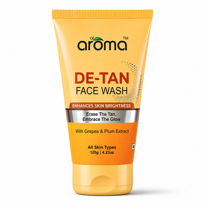 De Tan Face Wash – Tan Removal Cleanser for Brighter, Even-Toned Skin