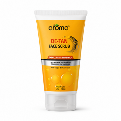 De Tan Face Scrub – Tan Removal & Exfoliating Scrub for Clear, Even-Toned Skin