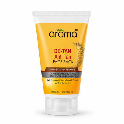 De Tan Face Pack – Tan Removal & Brightening Mask for Sun-Exposed Skin