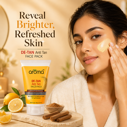 De Tan Face Pack – Tan Removal & Brightening Mask for Sun-Exposed Skin