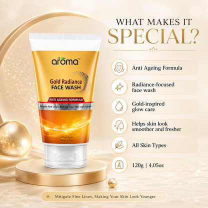 Gold Radiance Face Wash – Luxurious Cleanser for Glowing & Youthful Skin