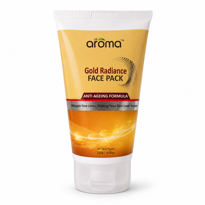 Gold Radiance Face Pack – Luxury Glow Face Mask with Real Gold Particles