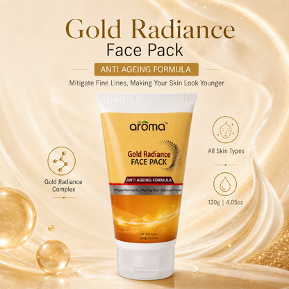 Gold Radiance Face Pack – Luxury Glow Face Mask with Real Gold Particles