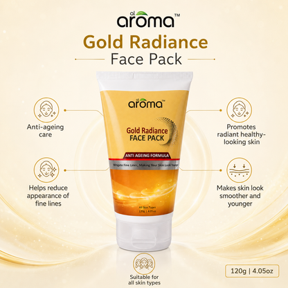 Gold Radiance Face Pack – Luxury Glow Face Mask with Real Gold Particles
