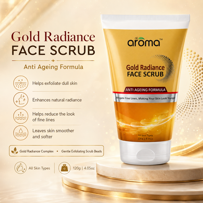 Gold Radiance Face Scrub – Luxurious Gold Exfoliator for Glowing & Smooth Skin