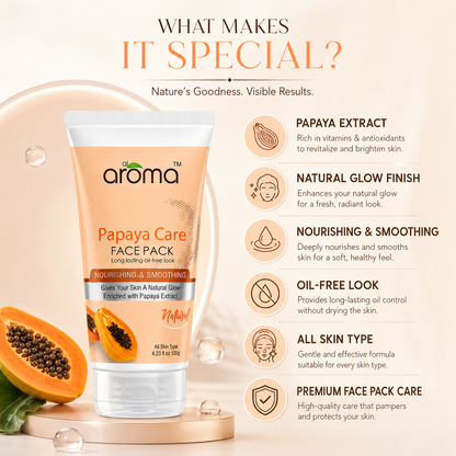 Papaya Care Face Pack – Tan Removal & Brightening Mask for Glowing Skin