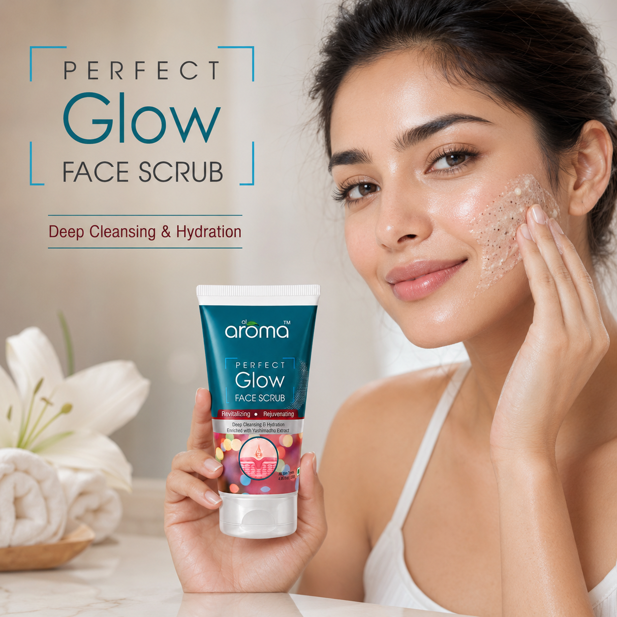 Perfect Glow Face Scrub – Brightening Exfoliator for Radiant & Smooth Skin