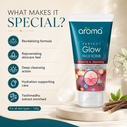 Perfect Glow Face Scrub – Brightening Exfoliator for Radiant & Smooth Skin