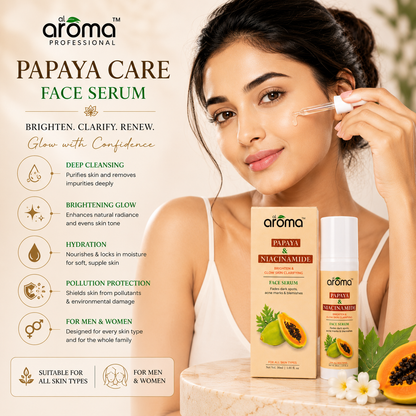 Papaya & Niacinamide Face Serum – Blemish Control & Skin Brightening Serum for Pigmentation-Free Glow