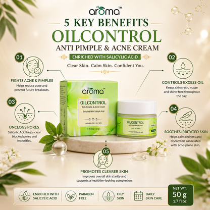 Oil Control Cream – Mattifying Moisturizer for Oily, Acne-Prone & Combination Skin