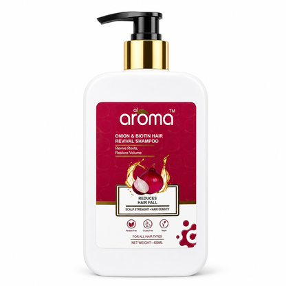 Onion Shampoo – Anti-Hair Fall & Hair Growth Shampoo with Nourishing Care