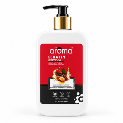 Keratin Shampoo – Smoothening & Frizz-Control Shampoo for Silky, Strong Hair