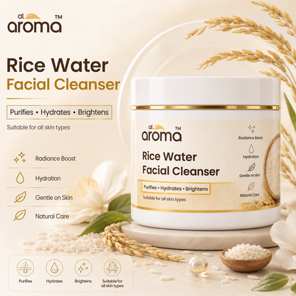 Rice Water Facial Cleanser – Gentle Cleansing & Glow-Boosting Face Cleanser for Soft, Smooth & Radiant-Looking Skin