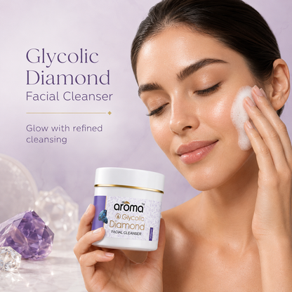 Glycolic Diamond Facial Cleanser – Deep Cleansing & Brightening Face Cleanser for Smooth, Refined & Radiant-Looking Skin