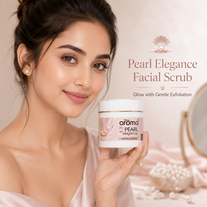 Pearl Elegance Facial Scrub – Gentle Exfoliating & Radiance-Boosting Face Scrub for Smooth, Polished & Luminous-Looking Skin