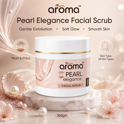 Pearl Elegance Facial Scrub – Gentle Exfoliating & Radiance-Boosting Face Scrub for Smooth, Polished & Luminous-Looking Skin